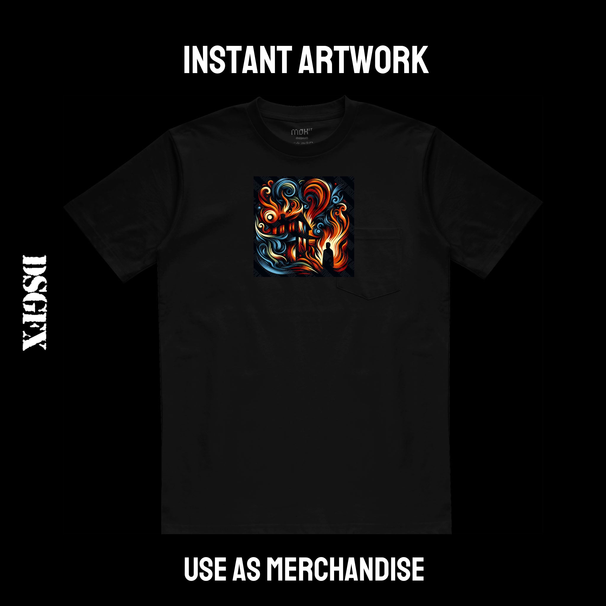 Abstract Melody Flames