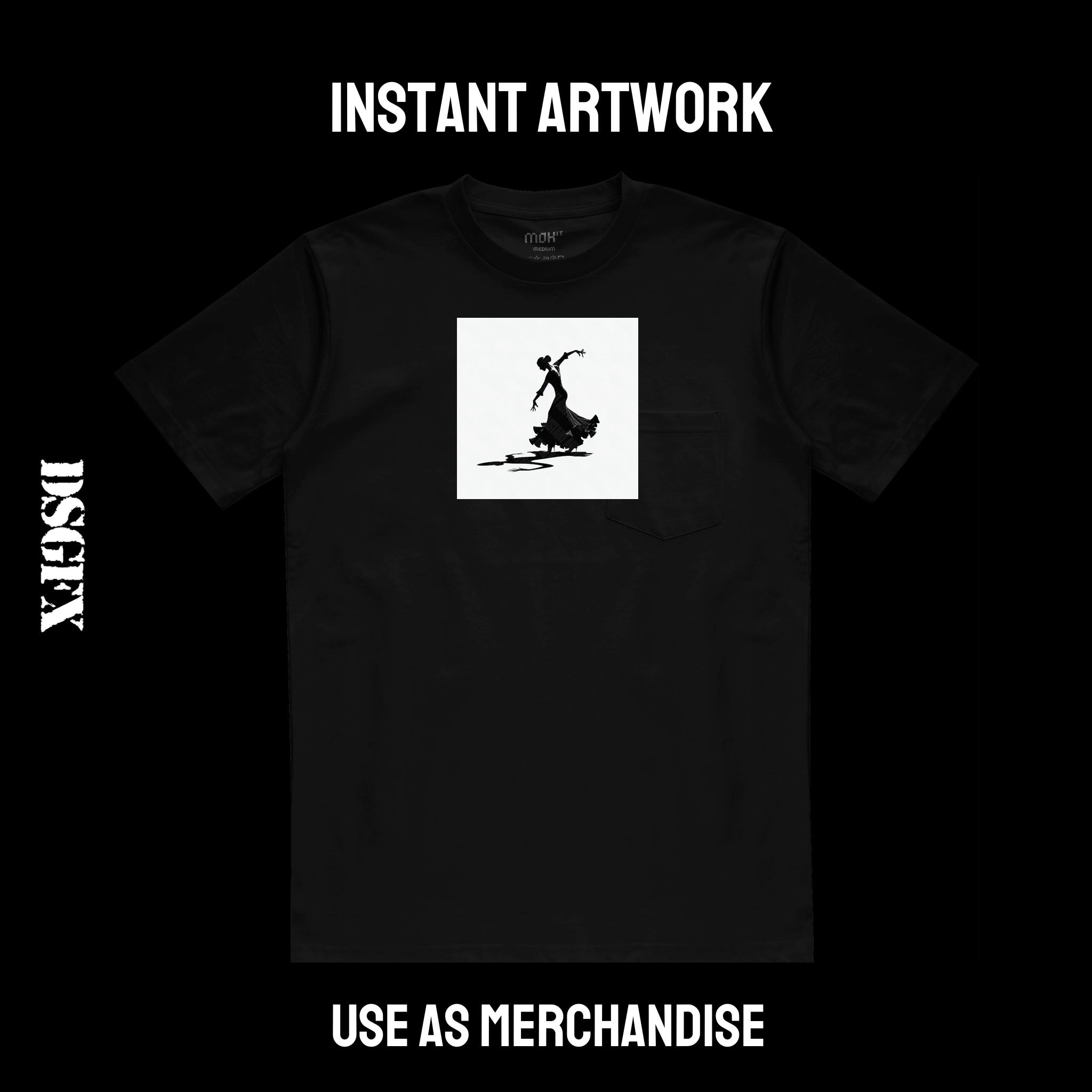 Silhouette of Dancer in Motion