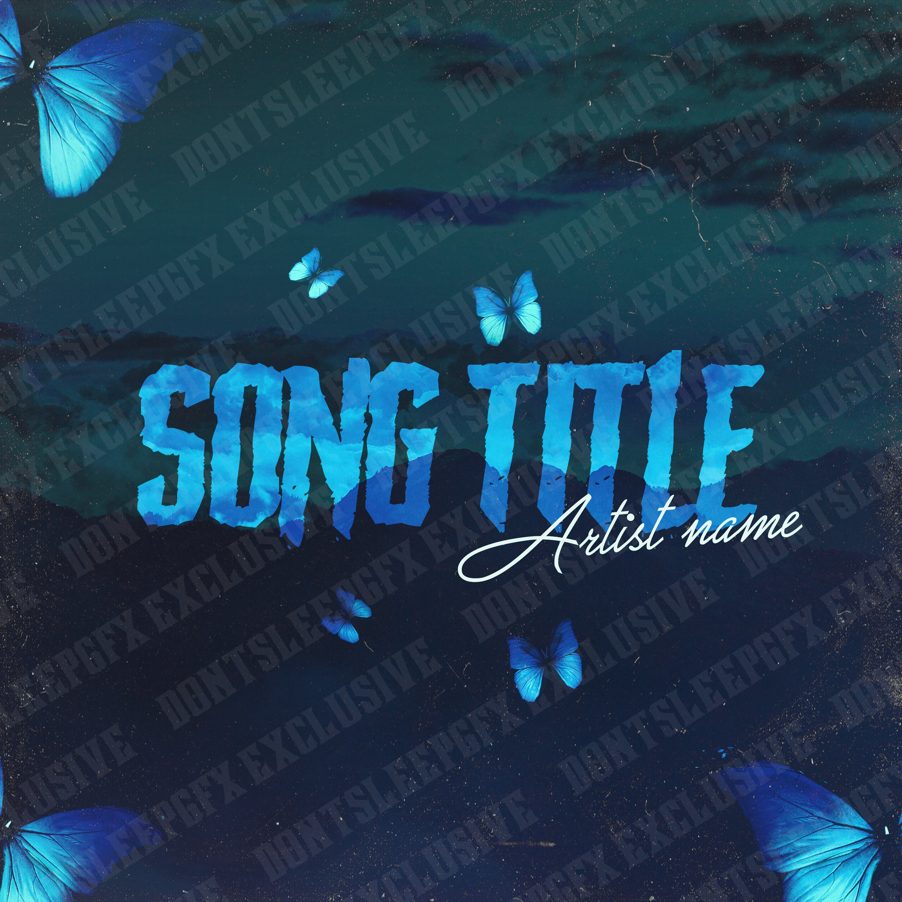Blue Butterflies (EXCLUSIVE COVER)