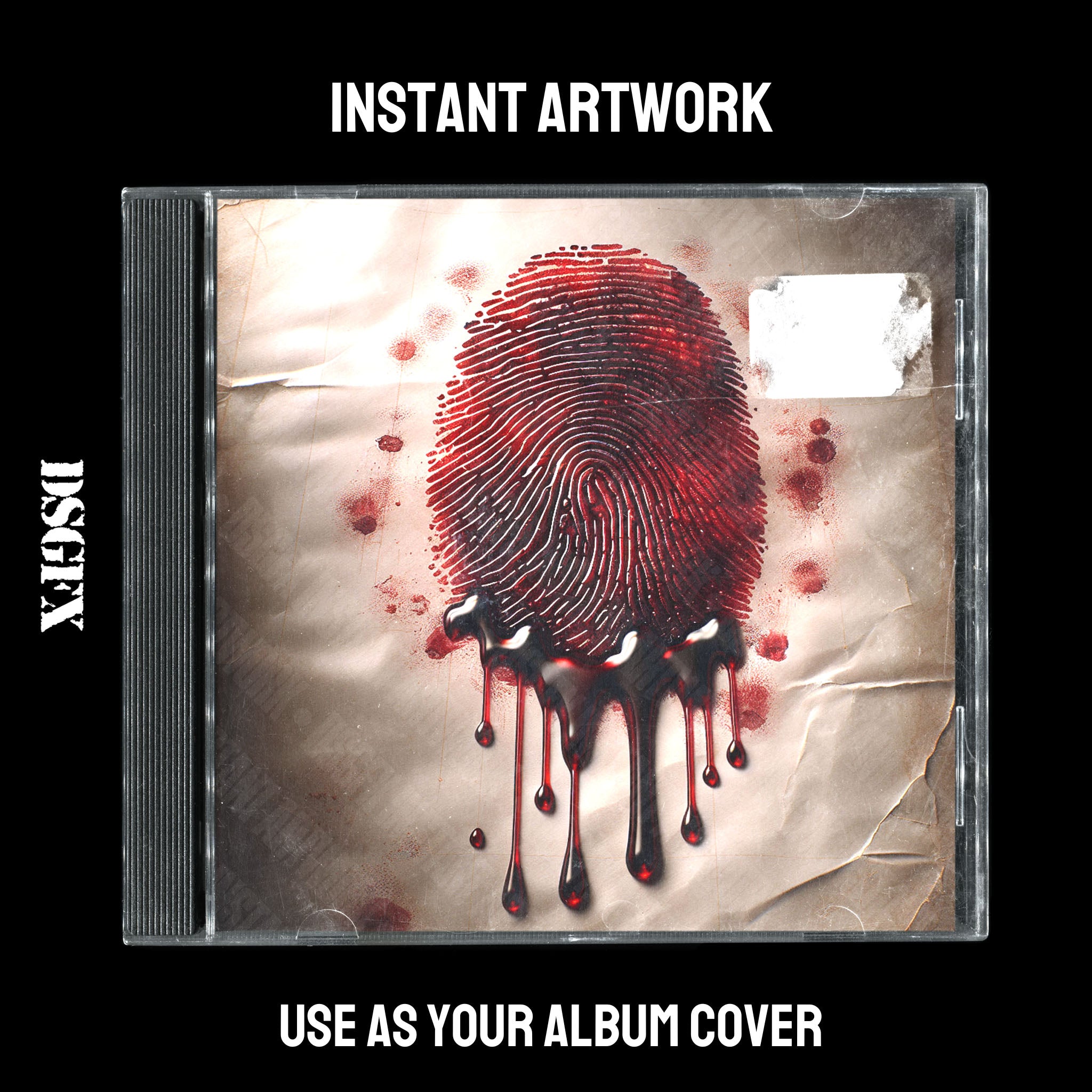 Crimson Fingerprint Drip
