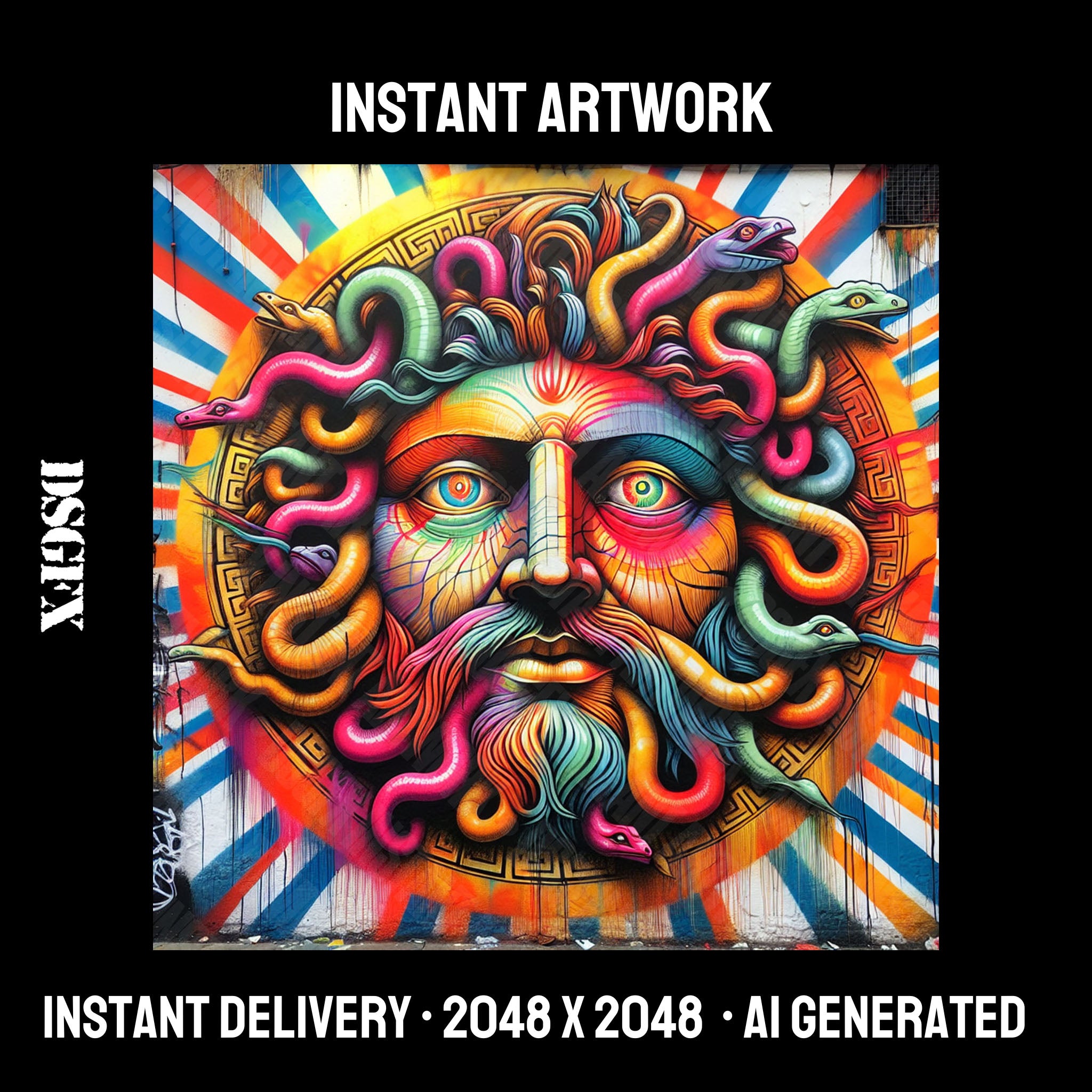 Psychedelic Visionary Art Portrait