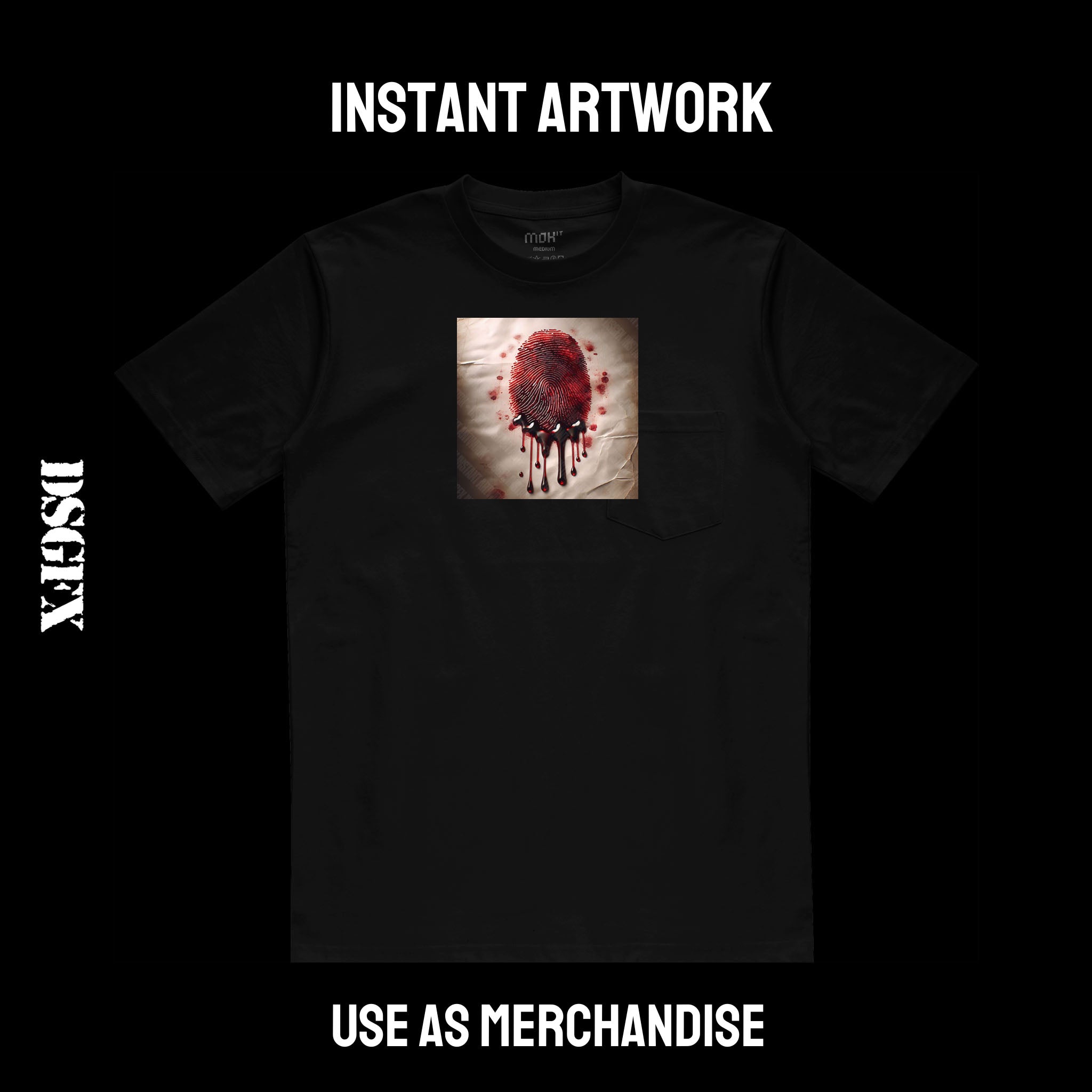 Crimson Fingerprint Drip