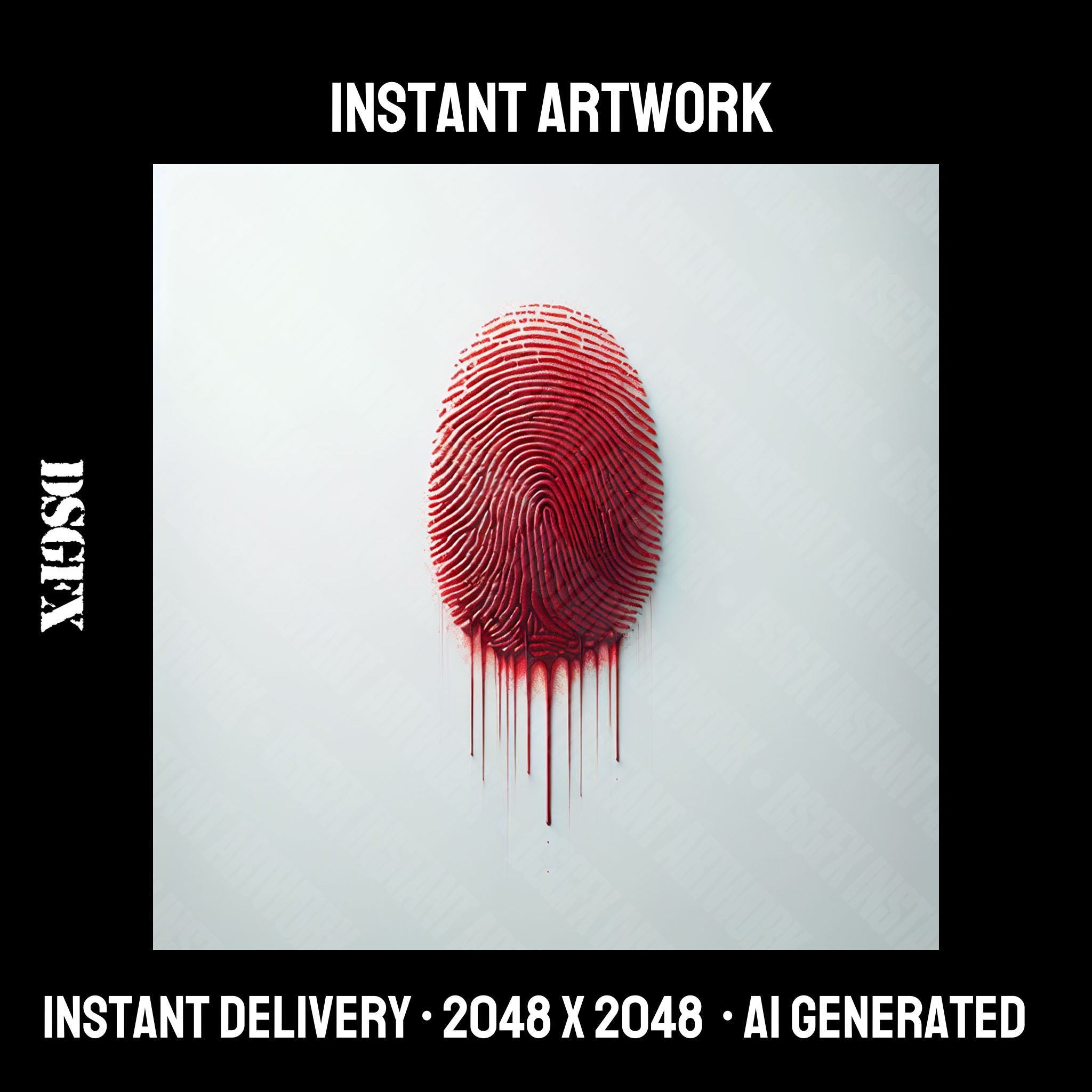 Abstract Fingerprint Drip