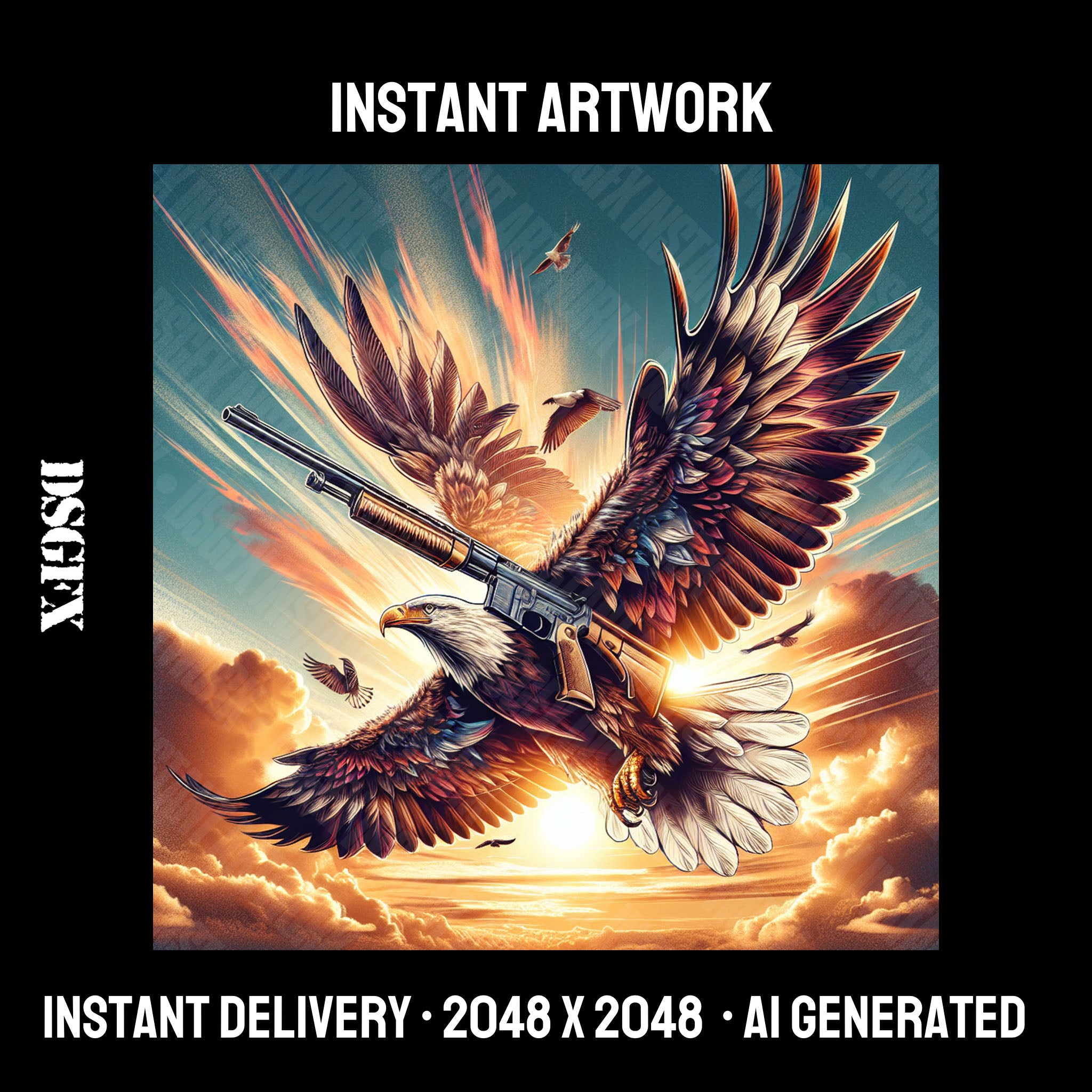 Eagle's Flight with Revolver