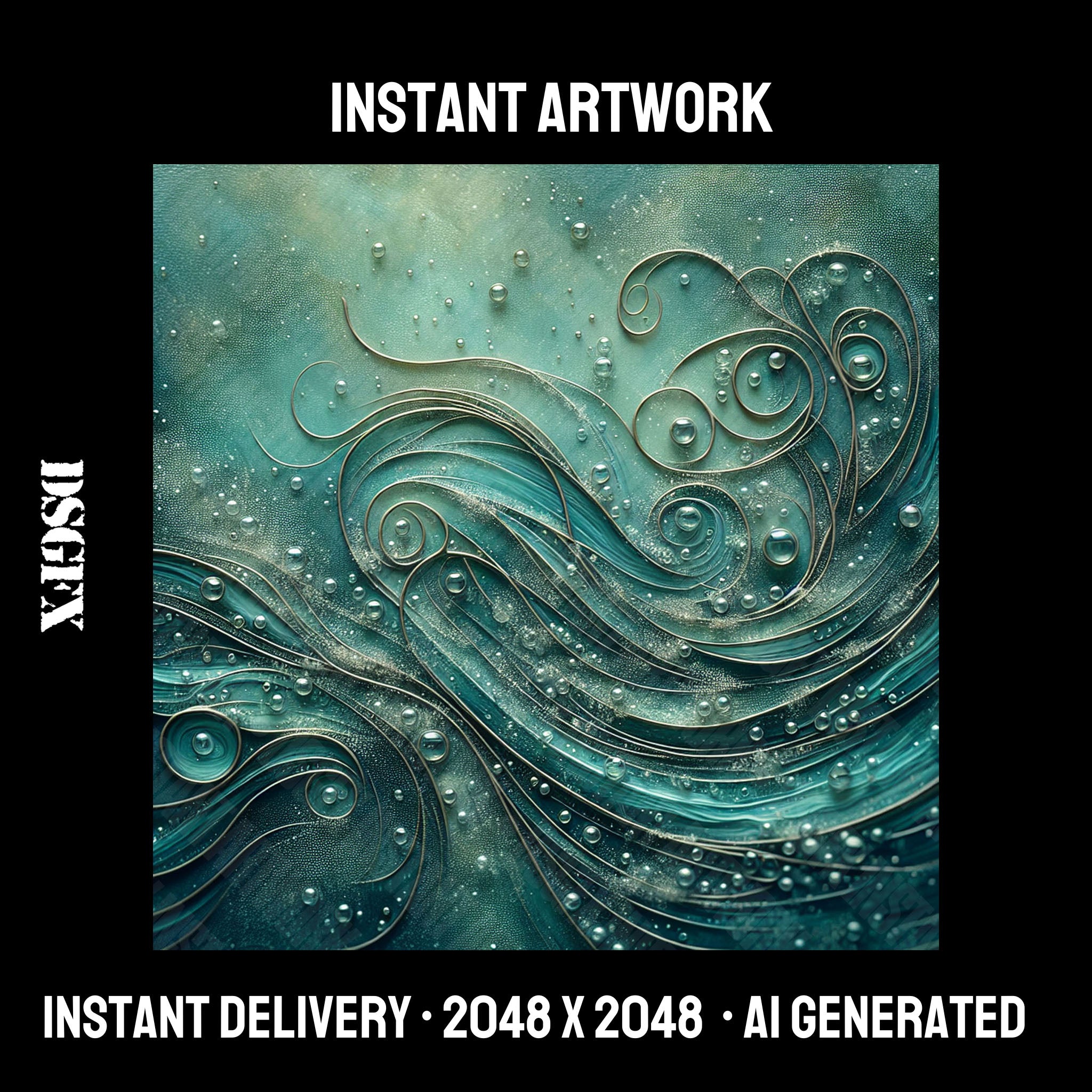 Ethereal Swirls and Droplets