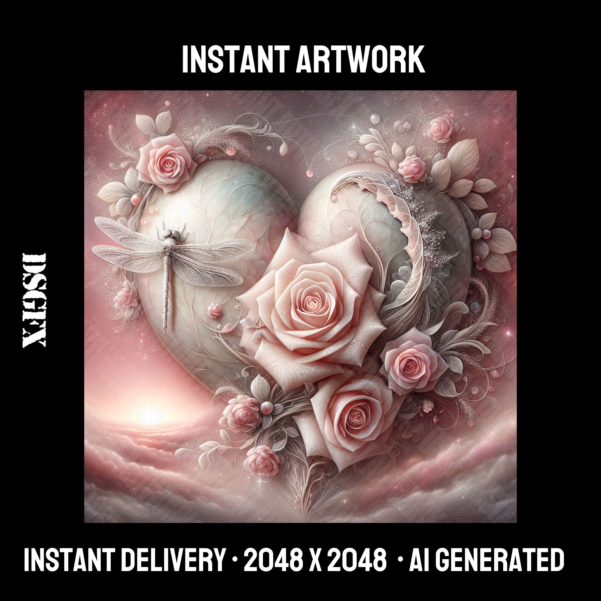 Ethereal Heart Floral Dream