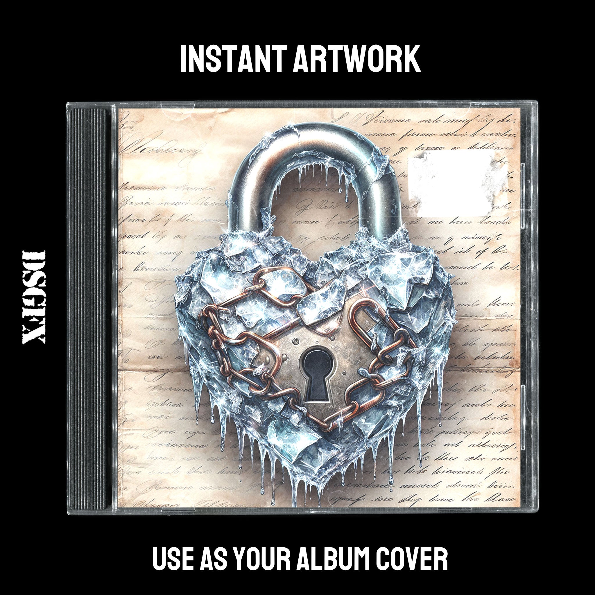Frozen Heart Padlock