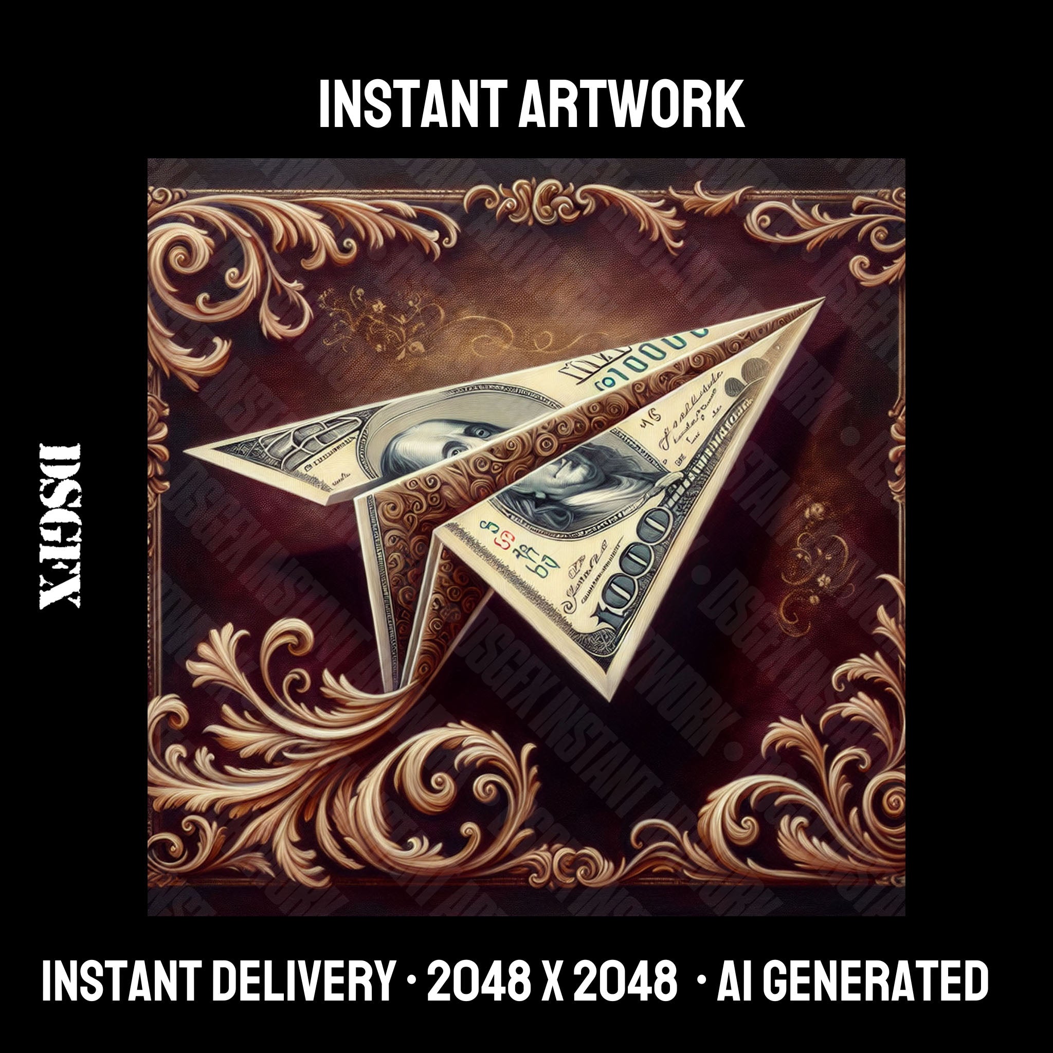 Ornate Money Origami Art