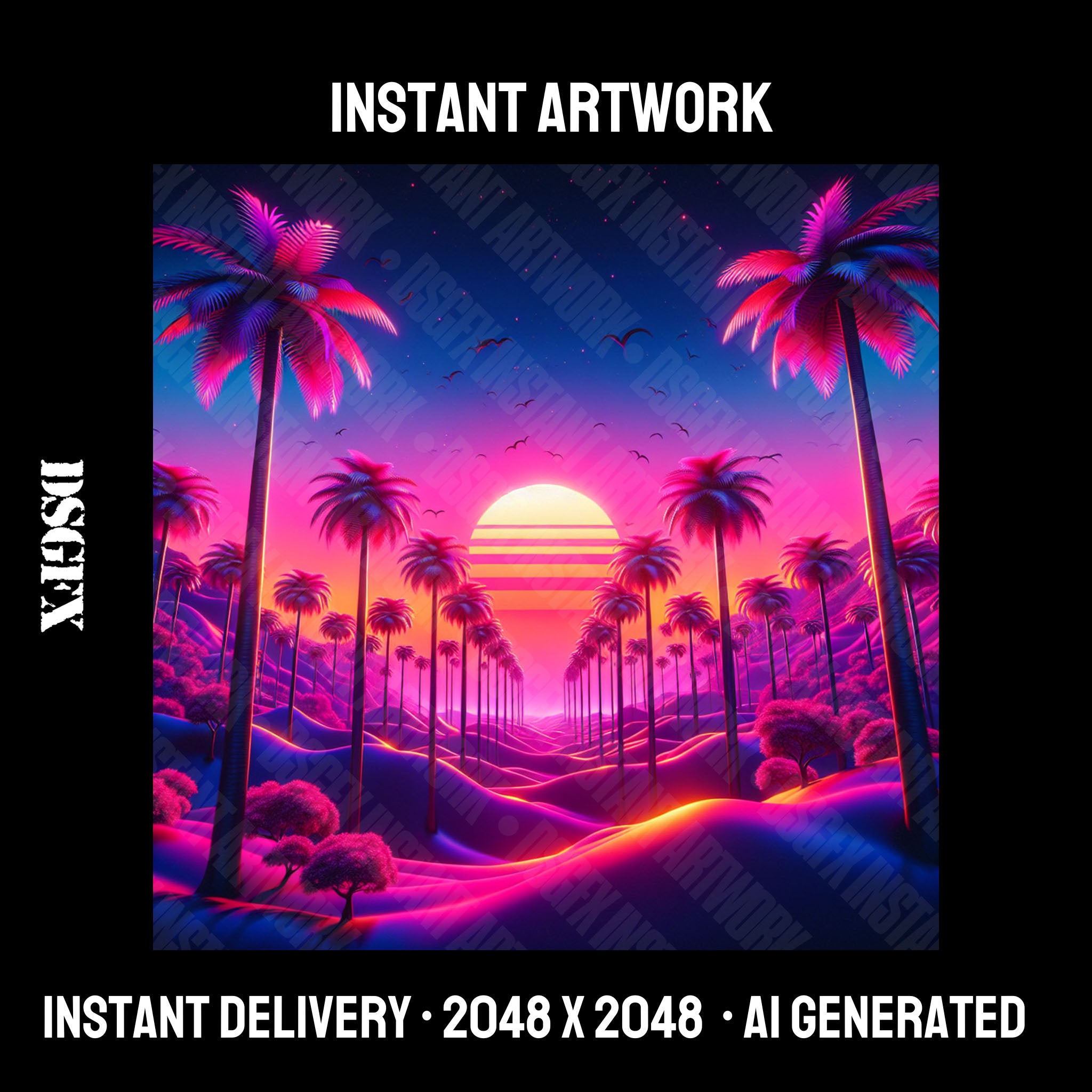 Neon Dusk Dreamscape