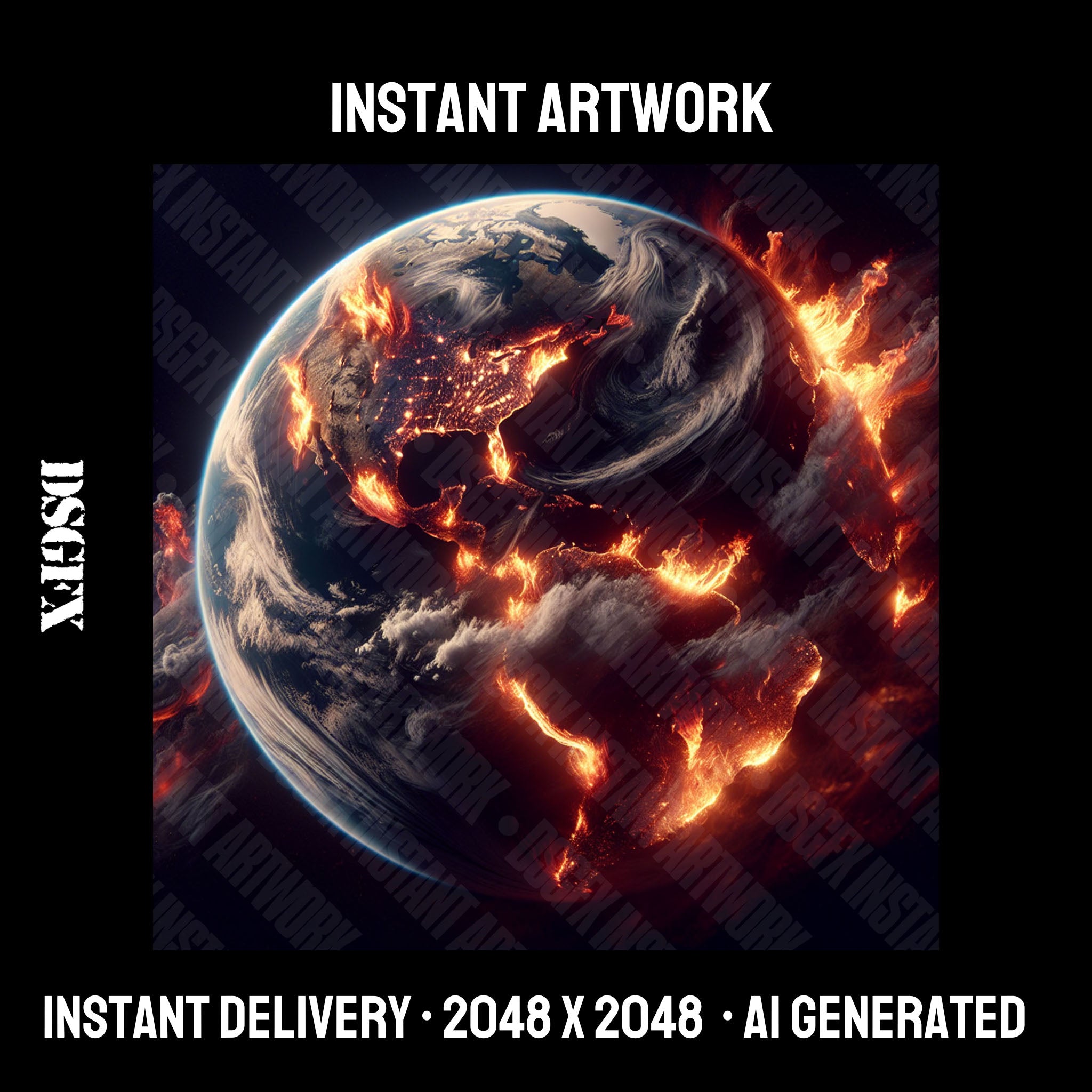Flaming Planet