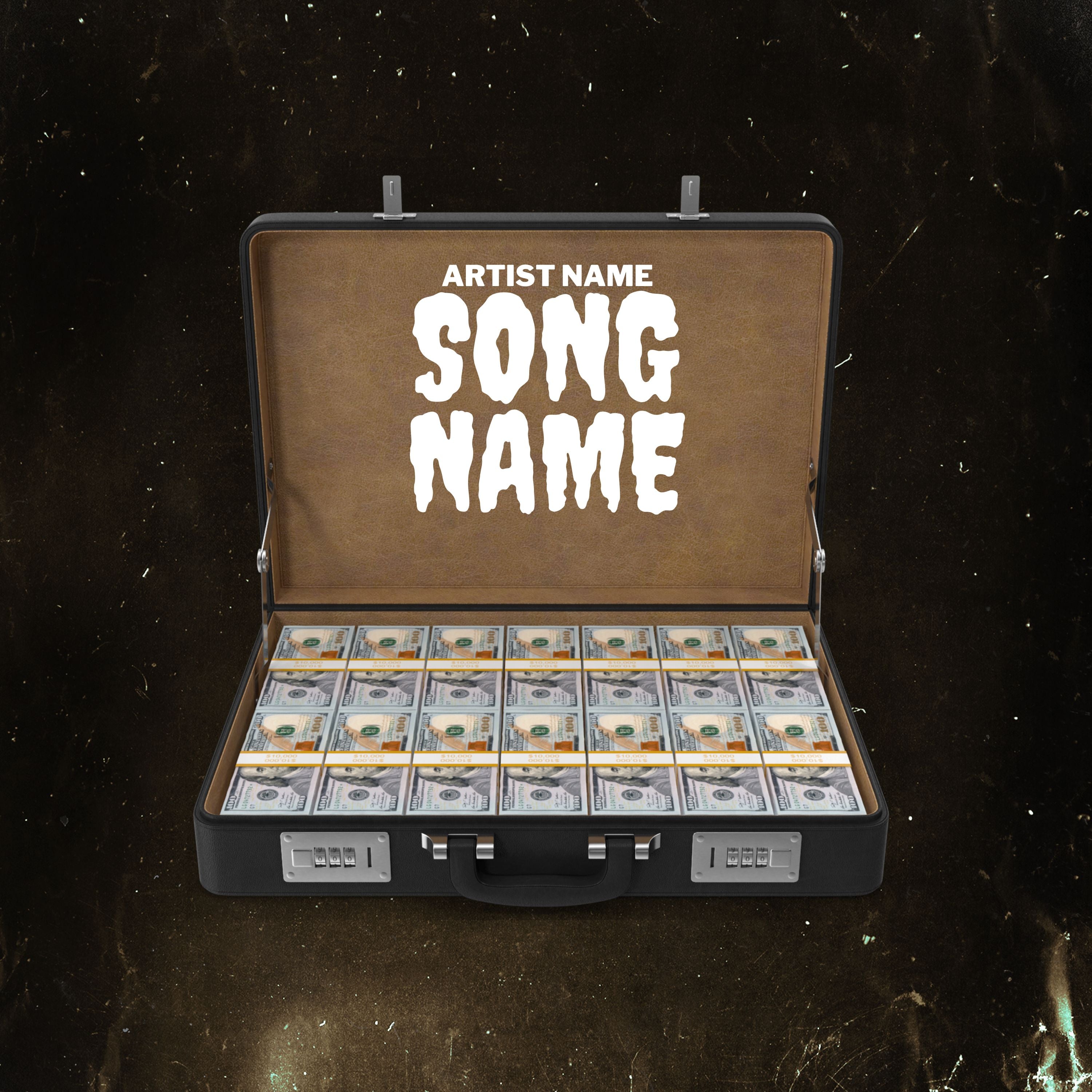 Money In The Case - Canva Template - Music Album Art - Cover Art