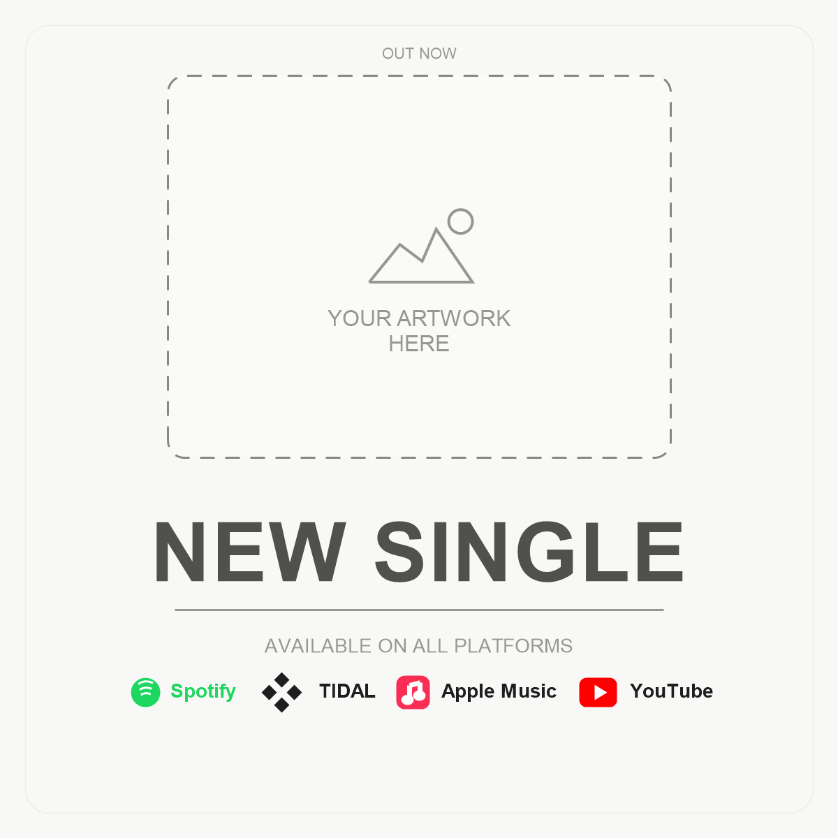 new single graphic reference template