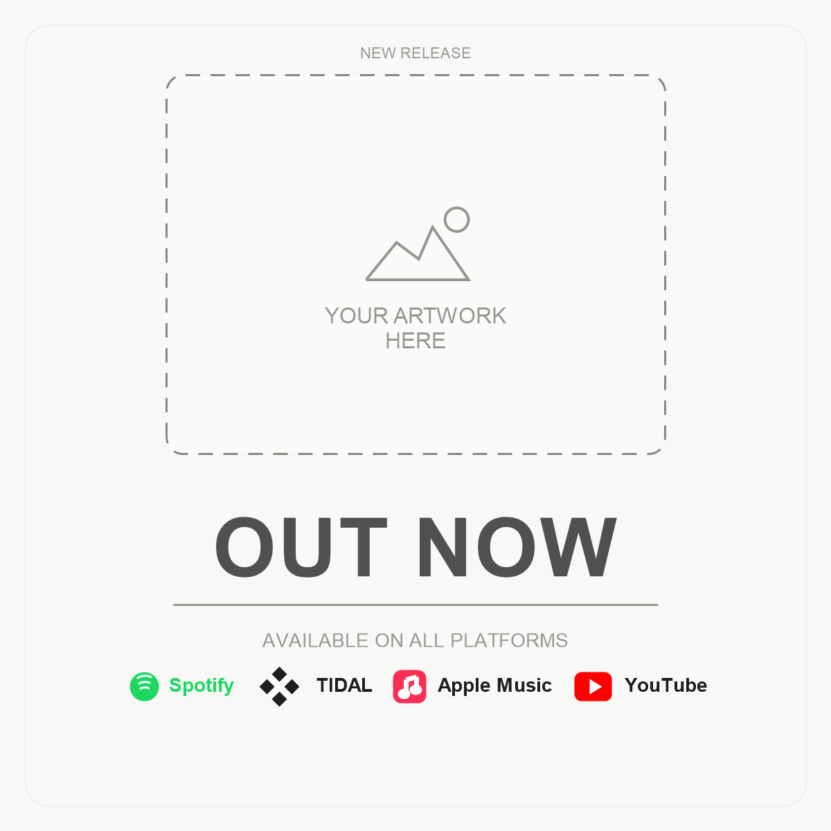out now graphic reference template