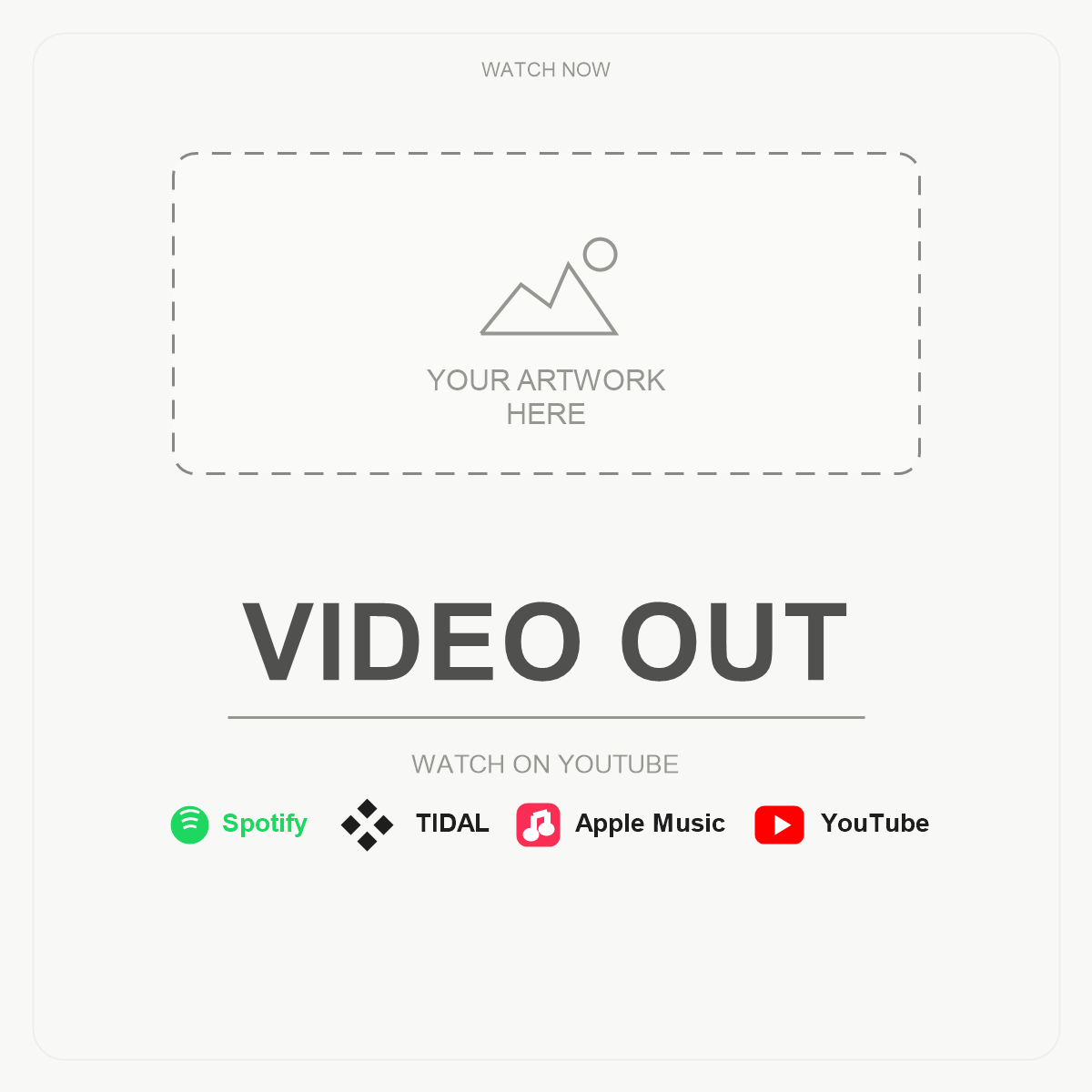 video drop graphic reference template